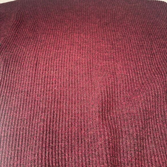 Gant Scotland Wool Sweater Mens Crewneck Pullover Burgundy Medium Oversized - Picture 4 of 15